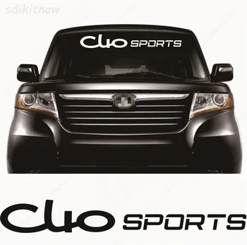100x13cm Jaunas Automašīnas Vējstikla Vinila Sporta Uzlīmē Atstarojošo Decal Stils Apdare Piederumi Renault Clio 2 3 4