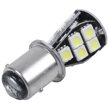 10X 1157 P21W BAY15D 5050 18 SMD LED Aizmugurējie Bremžu Stop Light Bulb Balts