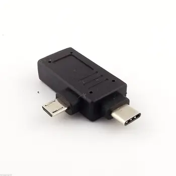 1gb 2 In 1 Mikro USB /USB 3.1 C Tipa Vīrietis Ar USB 2.0 Sieviešu Converter OTG Adapteri
