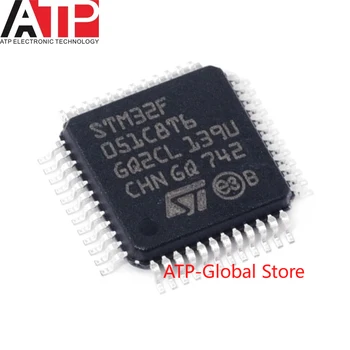 1~100GAB STM32F051C6T6 LQFP-48 STM32F051 Mikrokontrolleru Mikroshēmu (IC) integrālā shēma Pavisam Jaunu Oriģinālu 