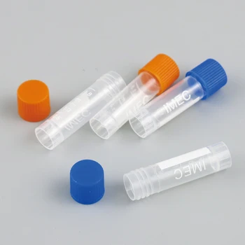 2 ml 2cc Mini Skaidrs, Plastmasas PE Mēģenē Silikona Hermētiķi Gasket Labu Sterilizācijas Saldēšanas Caurules Eksperimenta piegādes 300PCS