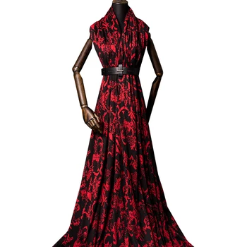 2019 jaunu rudens un ziemas vilnas žakarda kleita apdrukāta auduma adīt augstās modes dizaina materiāli pasūtījuma vairumtirdzniecības 180cm plata