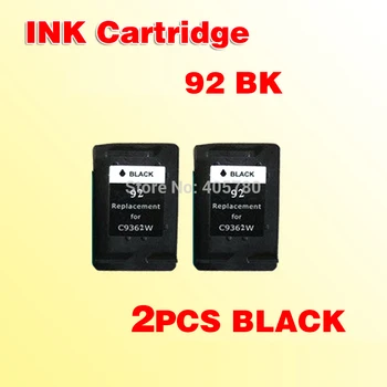 2x black tintes kasetne saderīgu for92 C9362WN savietojams 92 Deskjet5440/ 5420v/ 5440v/ 5440xi/ 5442/ 5443/ D4160