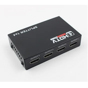 4K HDMI-saderīgam Sadalītāja 1x4 Full HD 1080P Video HDMI Switch Komutatoru 1 4 No Pastiprinātāja Adapteris HDTV DVD PS3Xbox