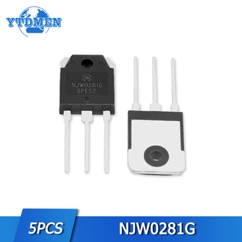 5gab NJW0281G Tranzistors Uzstādīt 250V 15A NPN TO-3P Silicon Power Tranzistori Triode BJT Elektronisko Komponentu IC