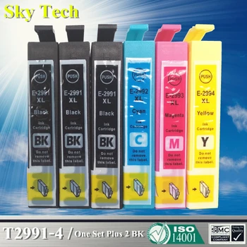 6X Saderīgs Tintes kasetnes T2991 - T2994 , 29XL Tērps Epson XP-235 XP-245 XP-247 XP-332 XP-335 XP-342 printeri