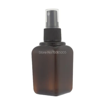 80ml 2.7 oz Laukumā Dark Amber Brown Spray uzpildāmas Pudeles kosmētiku make up smaržas šķidrumu tonera smidzinātāju, iepakojums pudele