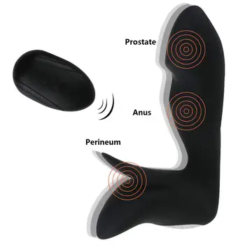  Anālais Plug Tālvadības Vibrators Seksa Rotaļlietas Vīriešiem Sieviete Pieaugušo Uzlādējams Silikona Butt Plug Prostatas Maksts Massager