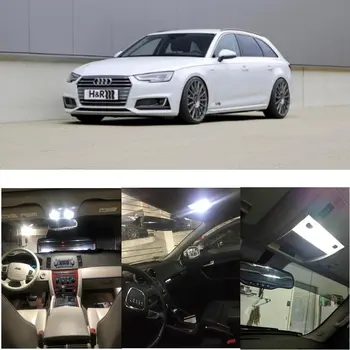 Audi A4 B9 Avant 8W5 2017 Auto Led iekšējais Apgaismojums dome gaismas spuldzes automašīnām bez kļūdām 19pc
