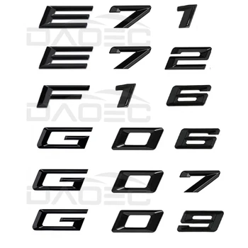 Auto Šasijas Koda Vārdi, Logo Vēstules Žetona Emblēma Uzlīmes Stils Uzlīme BMW X6 X7 X8 E71, E72, F16 G06 G07 G09 Piederumi