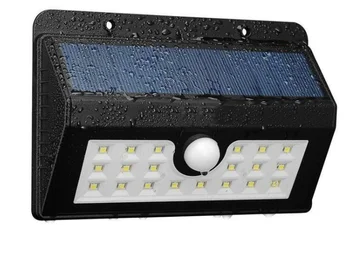 Bezvadu Saules Powered 20 LED Saules Gaismas Ūdensizturīgs IP65 PIR Kustības Sensors, Āra Žogu, Dārza Gaismas Ceļš Sienas Lampas