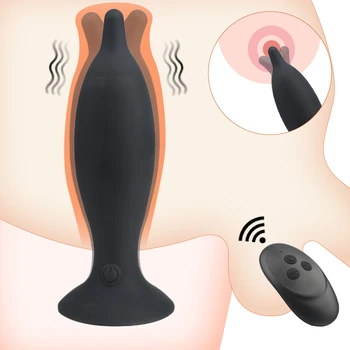Bezvadu Tālvadības Vibrators Sievietēm, 10 Ātrumiem Dildo, Vibratori Butt Plug Prostatas Massager Masturbators Seksa Rotaļlietas Sievietēm