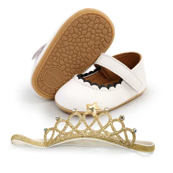 Bērnu princese apavi Bērnu apavi Toddler kurpes jauki retro modes gadījuma ādas apavi mazulim meitene apavi dāvanu