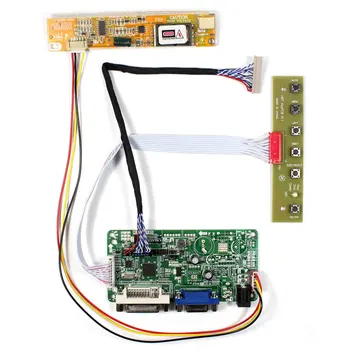 DVI+VGA LCD Kontrolieris Valdes Darbu 13.3 collu 1024 X 768 L133X2-3 LCD Ekrāns