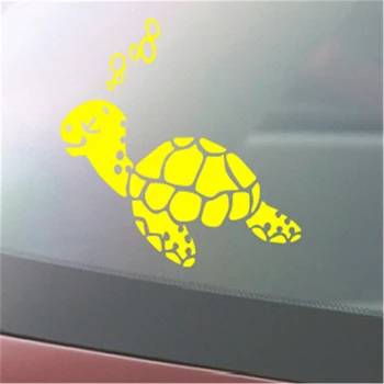 Karikatūra Dzīvnieku bruņurupuča bruņas, Auto Uzlīmes Auto Ārējo apdari Piegādes Ūdensizturīgs Atstarojošs Dobi Auto Uzlīmes Auto Virsbūves Uzlīmes