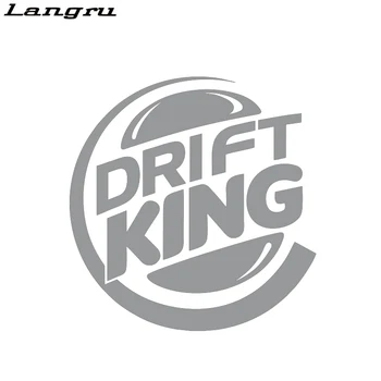 Langru Personības Auto Decal Drift King Motociklu, Auto Līmplēves, Auto Dizains Creative Jdm Uzlīmes