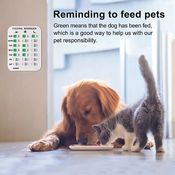 Mājdzīvnieki Barošanas Atgādinājums Mini Pārtikas Inspektoru Tabletes ar Pogas Mācību Norādes Zīme Īpašniekiem Pieaugušajiem Piederumi