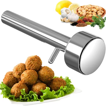 Nerūsējošā Tērauda Virtuves Rīku Meatball Mašīnas Maker Lielu Falafel Bumbu Pieņemšanas Scoop Pelējuma Neadhezīvām Virtuves Piederumi Sīkrīkus