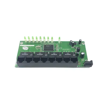 OEM 10 / 100mbps RJ45 8 Port Fast Ethernet Switch module Lan Hub MUMS, ES Plug Adapteris 5v Barošanas Tīkla Slēdzi, mātesplates