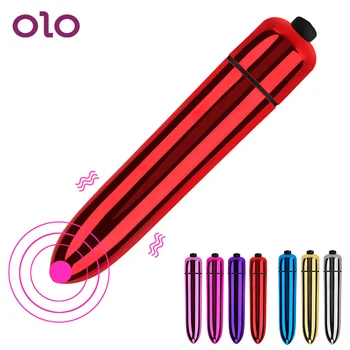 OLO Mini Bullet Vibrators Spēcīgs Maksts Clit Stimulators G Spot Massager Vibrējošais AV Stick Vibratori Seksa Rotaļlietas Sievietēm