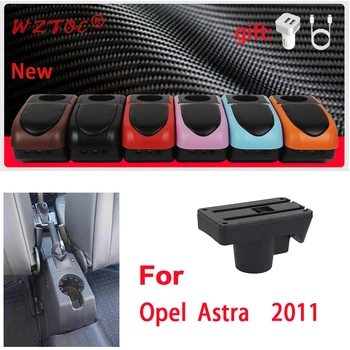 Par Opel Astra Elkoņbalsti Lodziņā 2008. - 2011. Gadam, Lai Opel Astra H Auto roku Balsts, Interjera detaļas pielāgošanas Uzglabāšanas kaste USB Auto Piederumi