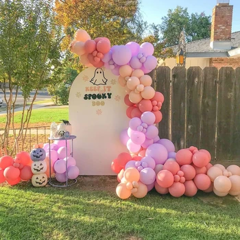 Purpura Rozā Retro Balonu Arkas Vainags Komplekts Šampanieti Pasteļu Gaiši Lillā Baloni, Bērnu Dušas, Kāzu Dekorācijas, Dzimšanas Dienas Svinības