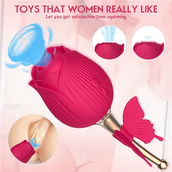Spēcīgs Rožu Seksa Rotaļlietu Vibrators Sievietes Klitora Dzelksnis Clit Sūcējs Vakuuma Stimulators Pieaugušajiem, kas vecāki par 18 Sieviešu Rotaļlietas Vibratori
