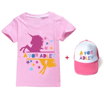 Toddler Vasaras Zēni Karikatūra Cosplay A ADLEY T-krekls 3D Iespiesti Meitene Unicorn Bērniem Drēbes Sunhat Bērnu Smieklīgi O-veida Kakla Topi 2-15Y