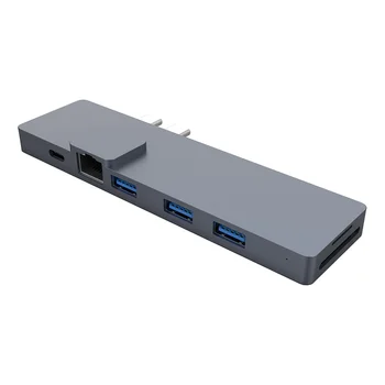 USB HUB C HUB HDMI-savietojams Adapteris 8 In 1 USB C USB 3.0 Dock for MacBook Pro 3.1 USB Sadalītājs C HUB Thunderbolt3