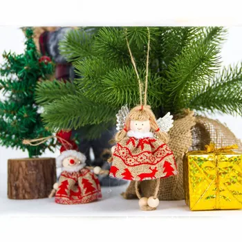 Ziemassvētku Lelle Rotaļlietu sākuma eglīšu rotājumi Ziemassvētki bērniem jaungada Dāvanas galda dekorēšana Ziemassvētku rotājumi
