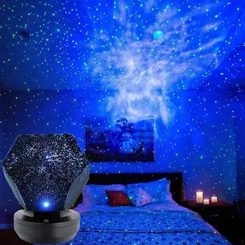 Zvaigzne Astro Cosmos Nakts Gaisma Projektoru Lampas Dekors Romantisks Guļamistaba Zvaigžņotām Mājas T2r5