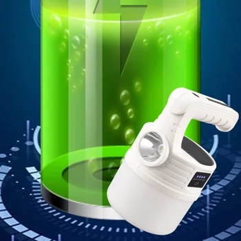 Ūdensizturīgs Portatīvo Rokas Laternas 10 Zobrati LED Rokas Laternas USB Lādējamu Nakts Ārkārtas Dārza Pikniku, Pārgājieni