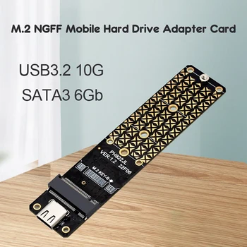 NGFF M. 2 B Taustiņu, SATA SSD disks Ar USB3.2 Adapteri atmiņas Kartes TIPS-C10G Paplašināšanas Kartes Adapteris Valdes JMS580 NGFF SATA Stāvvadu Karte